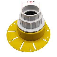 Fundyliue Freestanding Tub Drain Free Standing Bathtub White and Yellow