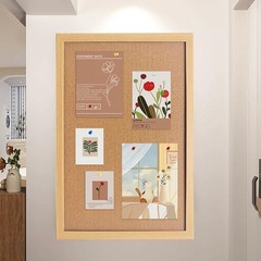 Cork Bulletin Board, 36×24 Inches Hanging Cork Board Wooden Framed with Pins …