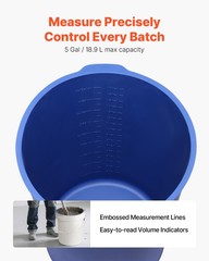 VEVOR 5 Gallon Reusable Silicone Bucket Liner for Concrete Mortar Paint Mix