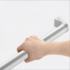 Firmetal 11 FT Aluminum Handrail Indoor Outdoor Stairs Wall Mounted Anodized