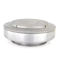 Aluminum 10 in. Round Vent Pipe Cap in Mill Finish Rooftop Venting Ventilation