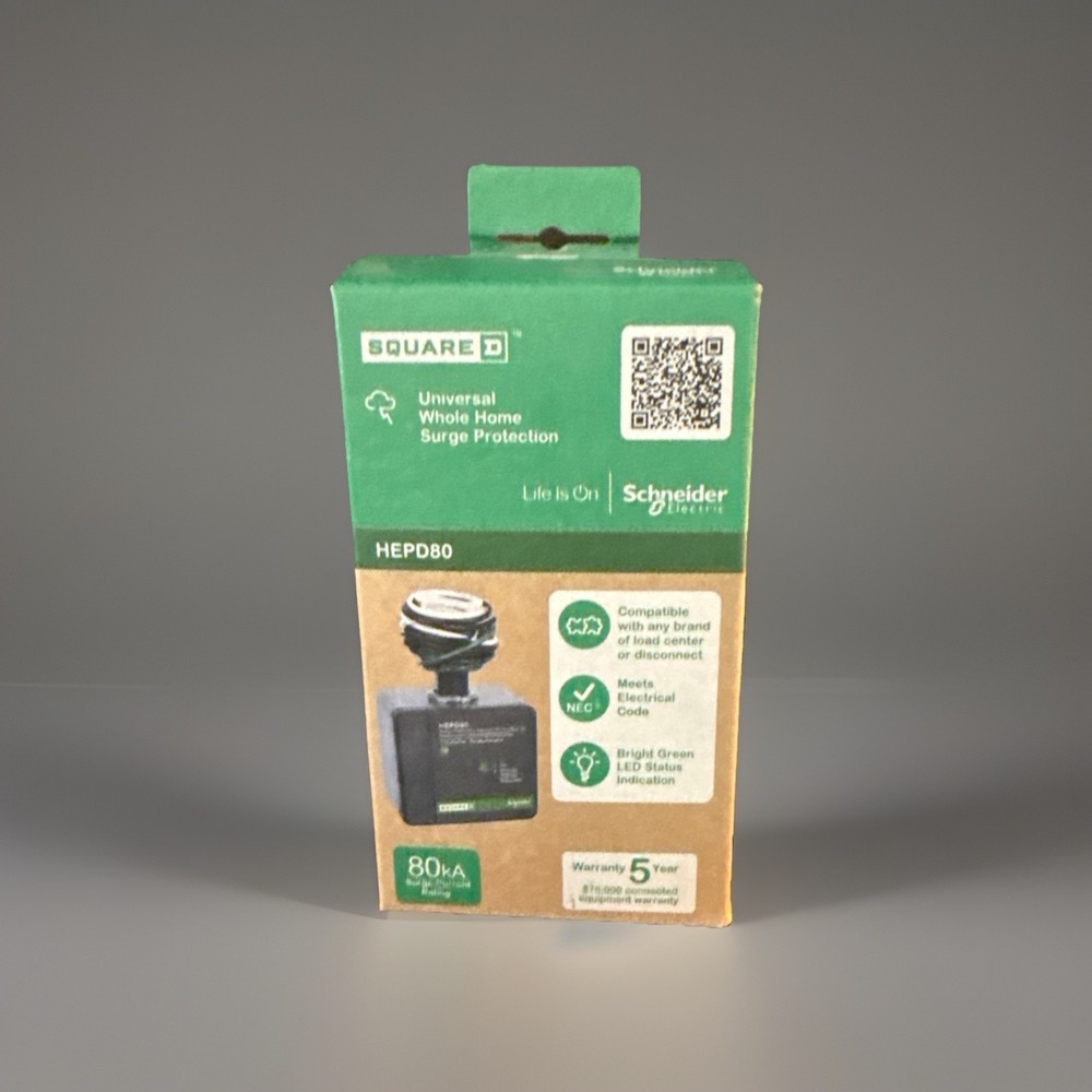 SQUARE D (HEPD80) 80kA Whole Home Surge Protection Device NEW