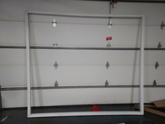 84″x96″ vinyl picture window frame. No damage. No glass. No nail flange