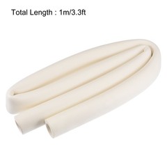 22x32mm Foam Tubing 1m White for Handle Grip Support Pipe Insulation