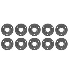Niubid 10 Pack 3/4 inches Malleable Cast Iron Pipe Flange, inch, Black