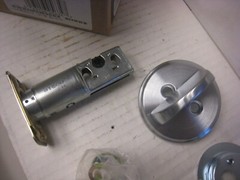 SATIN CHROME SCHLAGE B80 626 ONE-SIDED DEADBOLT SINGLE TURN DOOR LOCK