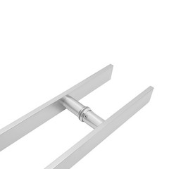 Pull Push Sliding Barn Door Handles Commercial Brushed H Shape Door Pull Handle