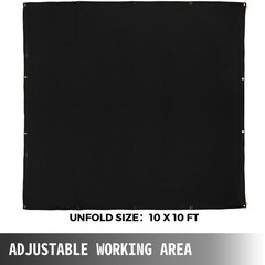 Adjustable 10x10ft Fiberglass Welding Blanket Fireproof for Sparks Protection