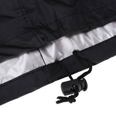 Black Exercise Bike Cover Waterproof Oxford Fabric Indoor & Outdoor Draw String