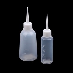 5PCS 40/100ml Plastic Clear Tip Applicator Bottle Squeeze Empty Bottle