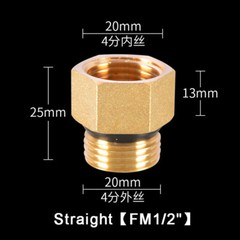 1/2″ 3/4″ Brass Pipe Fittings Straight Elbow Tee Plug Connector + Seal Washer
