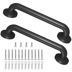 2 Pack 16 Inch Metal Industrial Handrail Grab Pipe Staircase Steps Indoor