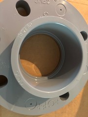 GF Piping Systems CPVC Pipe Fitting, Van-Stone Flange, Schedule 80, Gray, 3″