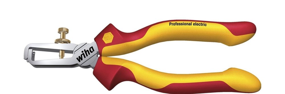 Wiha 26847 Stripping Pliers Professional Electrician Electric VDE Chrome Plated