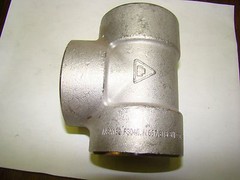 1pc. Unknown Manufacture SS Tee Fitting A/S182, F304/L, N667, B18 3M, New