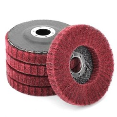 4.5″ Nylon Flap Discs 10PCS 320 Grit Metal Deburring & Rust Removal