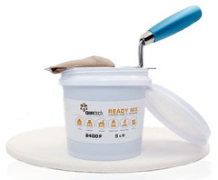 GIRtech Refractory Cement Mortar 5 LB 2400 Degree High Ready MIx 5 LB, Brown