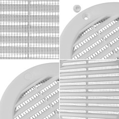 Repa Market 6 Inch Opening White Round Air Vent Cover – Pack Of 5 Plastic Fresh