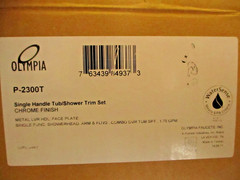 Olympia P-2300T Shower Faucet Trim Kit Polished Chrome No Valve Included