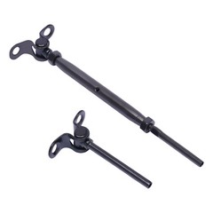 10x Black Cable Railing Kit T316 Stainless 1/8″ Swage Toggle Turnbuckle Hardware