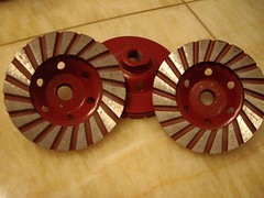 4″ Spiral Turbo Concrete Grinding Cup Wheel 8 Piece diamond stone sanding disc