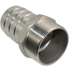 2″ MALE NPT Thread to 2″ Barb Hose Tail End Pipe Connector Stainless SS 304