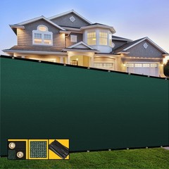Customized 4′ x 10′ Green Fence Privacy Screen,with Bindings & Grommets,Heavy…