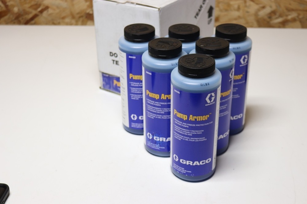 6x Lot 1qt – Graco 243103 Pump Armor Storage & Freeze Protection 4 Airless Pumps