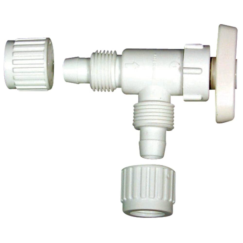 Flair It 16885 Angle Valve 1 2 Inch PEX Flair RV Water Shut Off Valve Plastic
