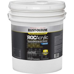 RUST-OLEUM 316543 Acrylic Enamel Coating,Forest Green,5gal 454H37