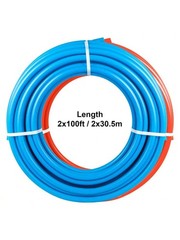 Pex Tubing 2 Rolls 1/2″ 100ft Plumbing Water Supply Tube Tool New