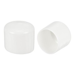 5Pcs White 36mm Rubber End Caps Round Vinyl Plug Insert Rubber Flexible