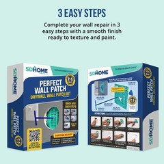 Drywall Repair Kit by SD Home, Fix Large Holes Fast, Wall Plate, 2 Patch Dry …