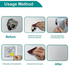 10 Pack Drywall Repair Kit for Large Holes, 4/6/8 Inch Patch Kits Aluminum Mesh