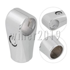 1 Inches Aluminum Alloy T Pipe Connector for DIY Furniture Silver Pack of 12
