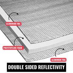 XTEMP HOUSEWRAP 1.5mm Reflective Foam Insulation RADIANT BARRIER 4′ X 250ft