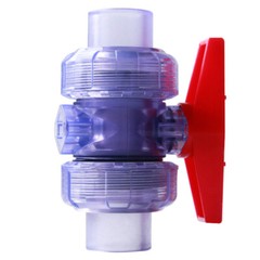 Clear PVC Ball Valve Double Union Pressure Pipe 25/32/40/50/63mm Pipe Fitting
