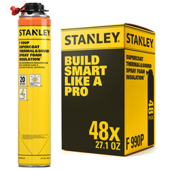 Stanley F990P SuperCoat Class A Fire Foam Closed Cell, 27.1 oz 48 Pack – No Gun