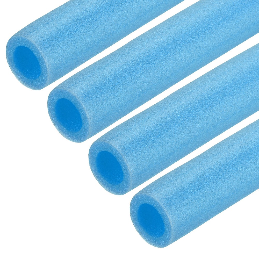 4pcs 1-1/4″ ID 3.3FT Pipe Insulation Foam Tube 2.05″ OD Tubing Cover Blue