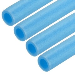 4pcs 1-1/4″ ID 3.3FT Pipe Insulation Foam Tube 2.05″ OD Tubing Cover Blue