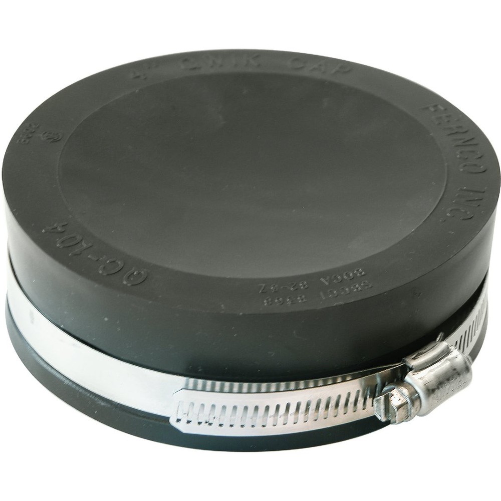 Fernco 4 In. Flexible Slip PVC Cap PQC-104 Pack of 20 Fernco PQC-104