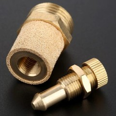Pneumatic Brass Silencer Exhaust Muffler Filter Silencer Air Line Fitting M5-3/4