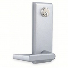 Kaba QET360E689SCKD Keyed Escutcheon Lever Exit Device Trim – Aluminum