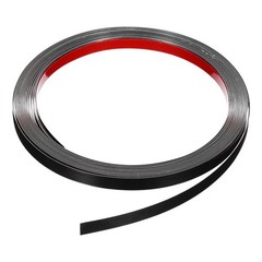 19.7ft x 0.39″ Wall Trim Self Adhesive Stainless Steel Mirror Finish Trim, Black