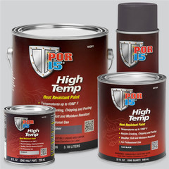 POR-15 INC 44116 Heat Resistant High Temperature Paint, 8 oz Can, Flat Black, L