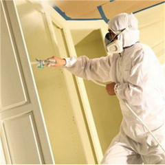 TRIMACO SuperTuff 28032 Painter’s Ultra Spray Suit, Large, White, Polyester/Car
