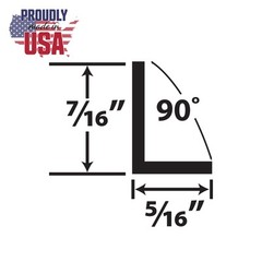 White 5/16″ x 7/16″ x 3/64″ (.047″) Thick Styrene Plastic U-Channel/C-Channel