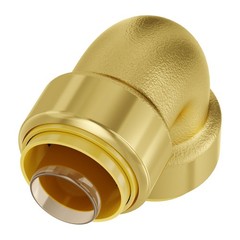 Pipe Fittings, 1/ 2″ 12PCS Brass Pipe Fittings, Elbow Push – Fit Pipe Connector