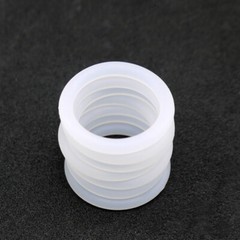 White wire Diameter 4mm OD 12~100mm Food Grade Silicon Rubber O-Ring Seals