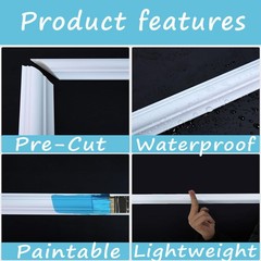 Ktinitk 3 Pcs Premade Wainscoting Panels Accent Wall Panels For Interior Wall